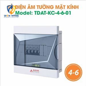 Tủ điện âm tường mặt kính - Model 4-6