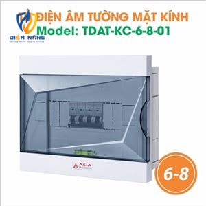 Tủ điện âm tường mặt kính - Model 6-8