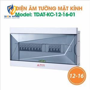 Tủ điện âm tường mặt kính - Model 12-16