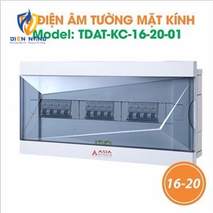 Tủ điện âm tường mặt kính - Model 16-20