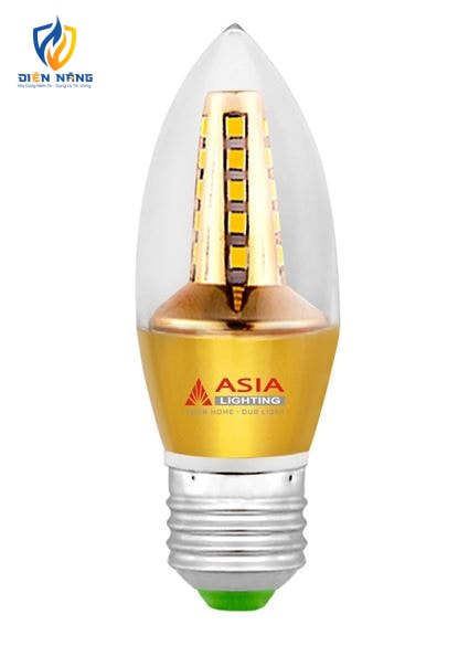 Đèn tròn công suất nhỏ 5W - kiểu nến - anh 2