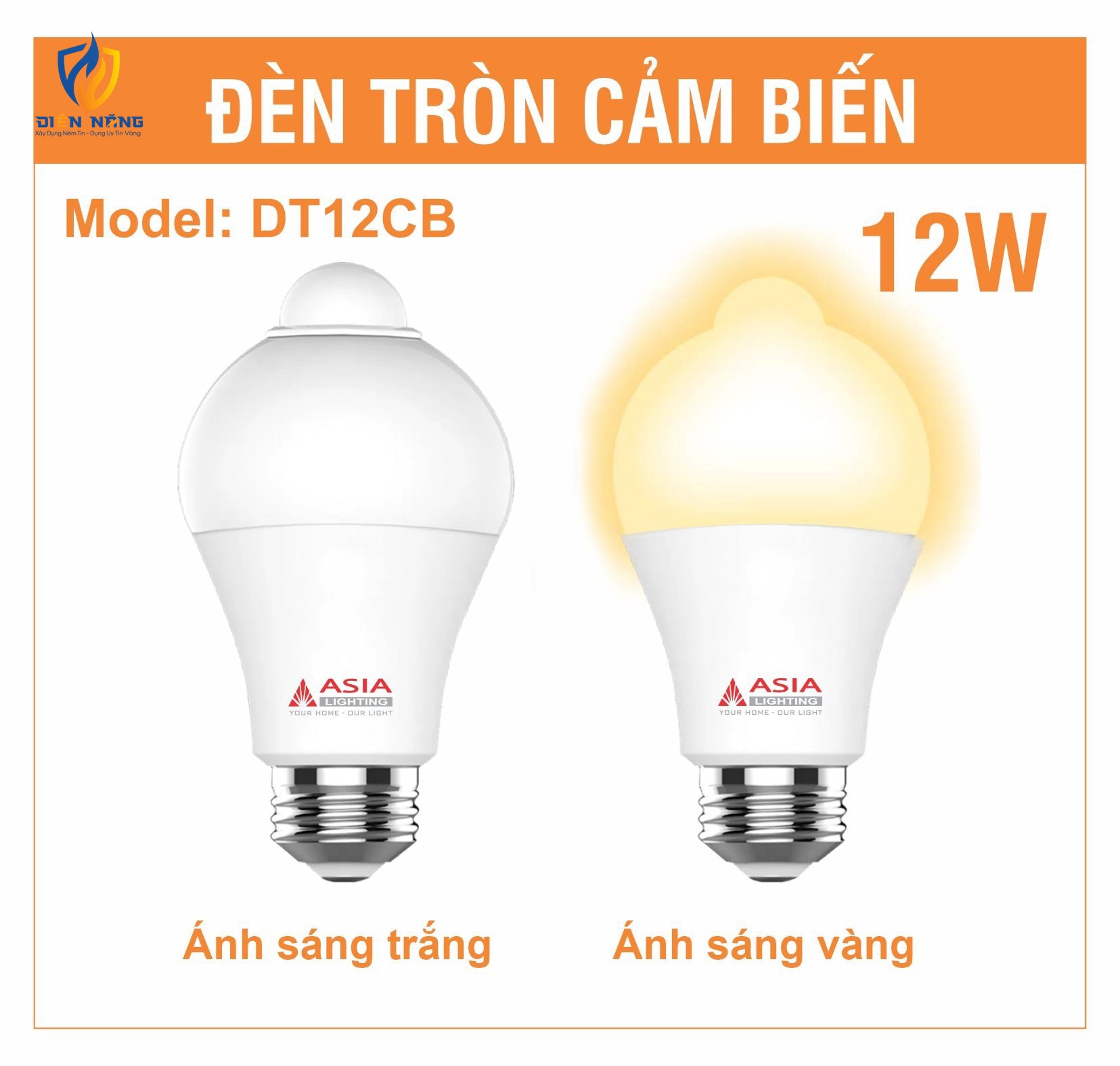 Đèn tròn cảm ứng 12W - anh 2