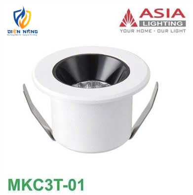 Âm trần mặt kính COB - 3W-D30 - Thân trắng