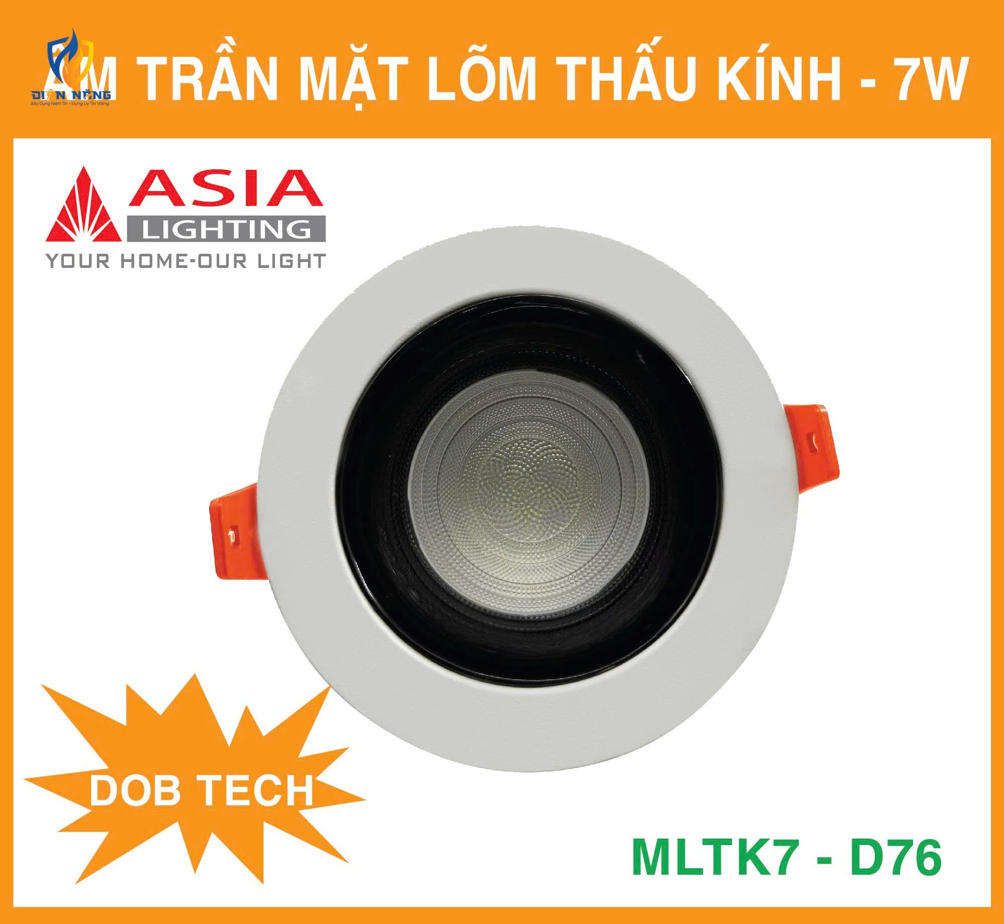 Âm trần mặt lõm thấu kính 7W - DOB - anh 2