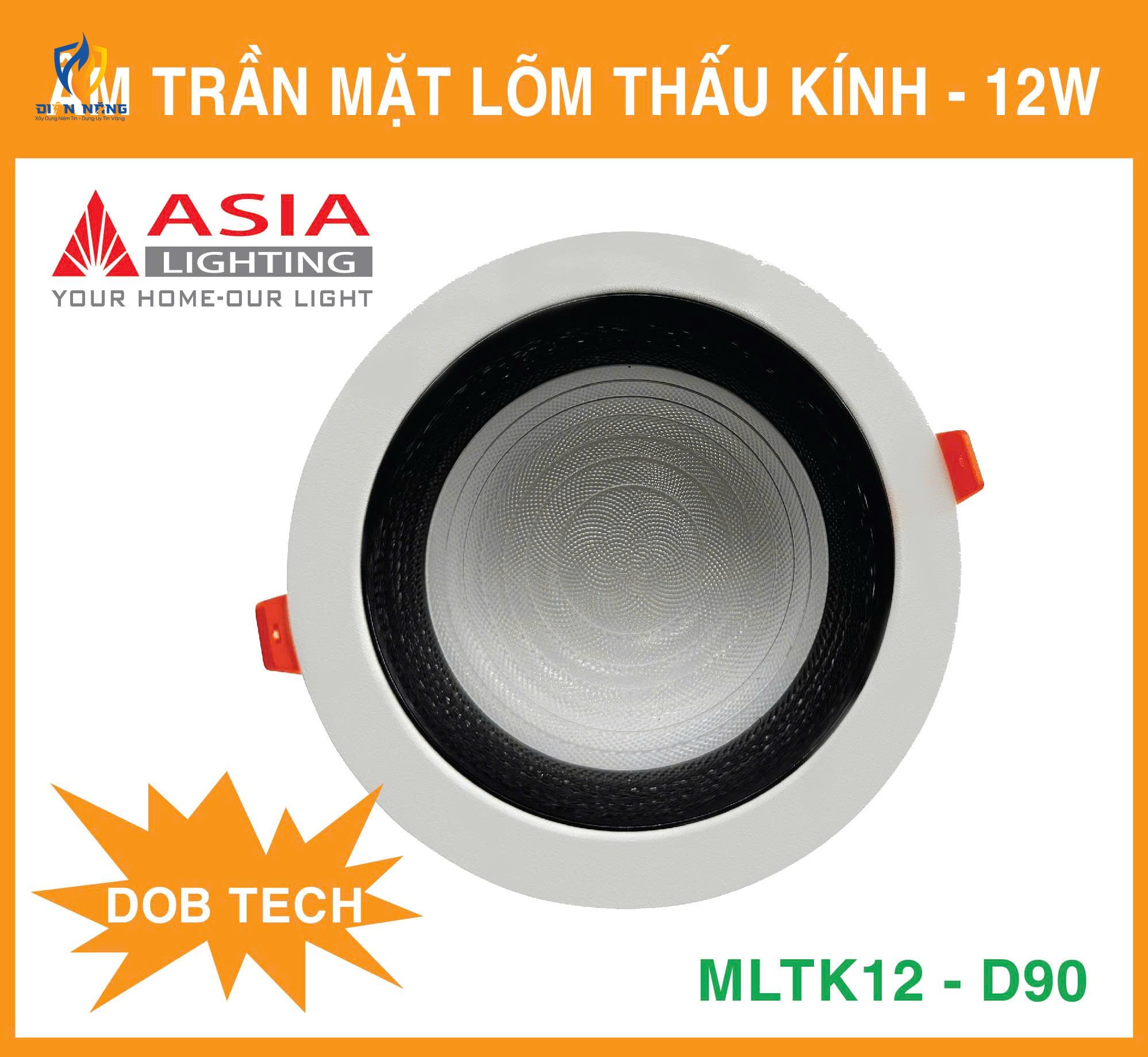 Âm trần mặt lõm thấu kính 12W - DOB - anh 2