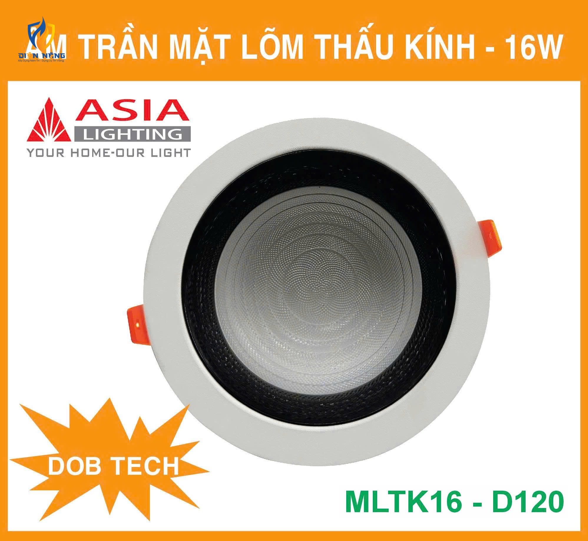 Âm trần mặt lõm thấu kính 16W - DOB - anh 2
