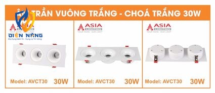 Âm trần vuông thân trắng - Chóa trắng 30W - anh 3