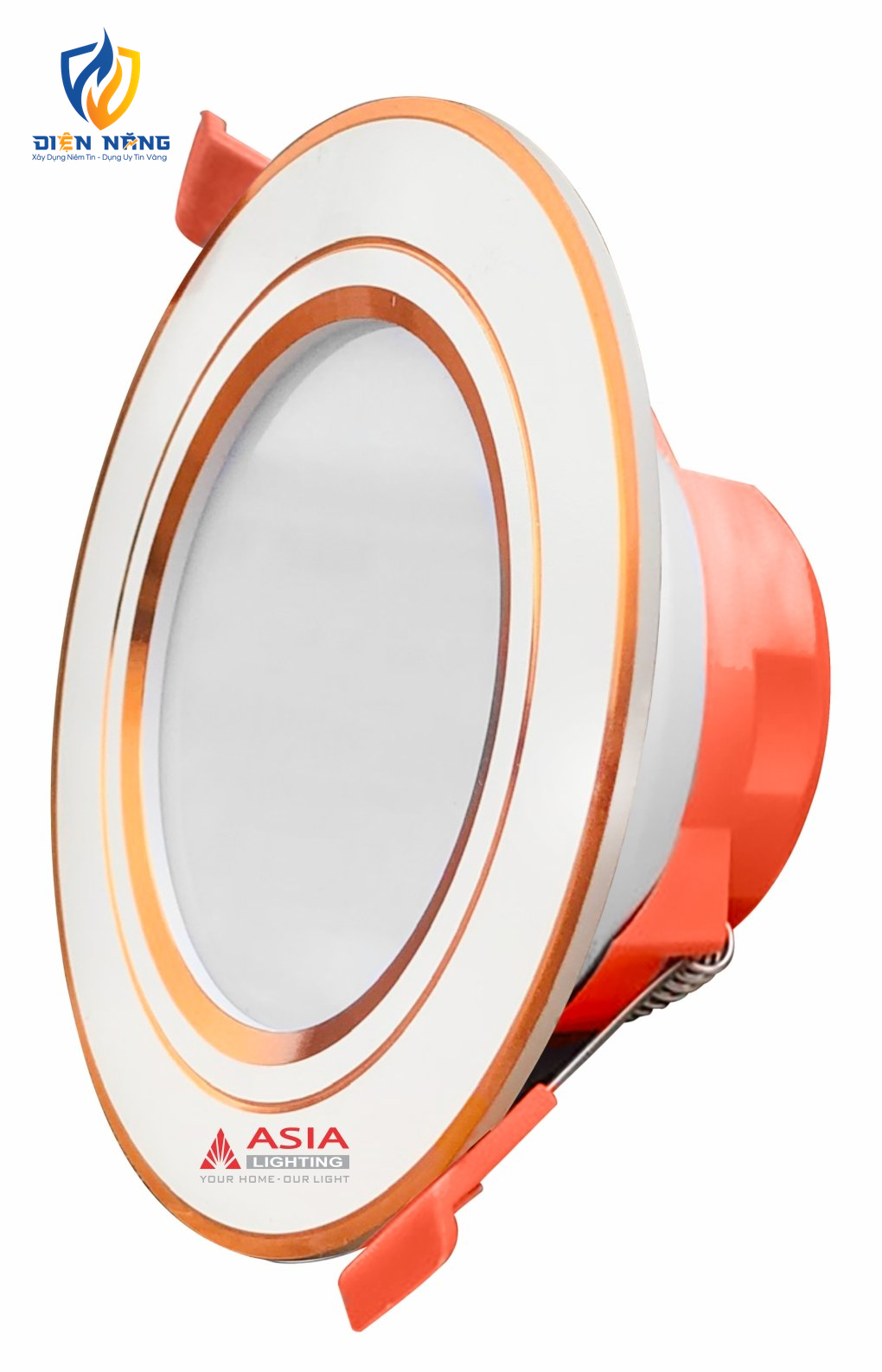 Âm trần mặt vàng 12W - Nguồn liền thân