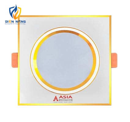 Âm trần mặt vàng vuông 7W - anh 2