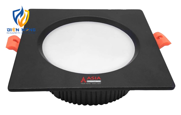 Âm trần vuông mặt đen 7W - anh 2