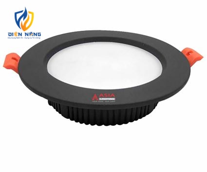 Âm trần tròn mặt đen 7W - anh 2