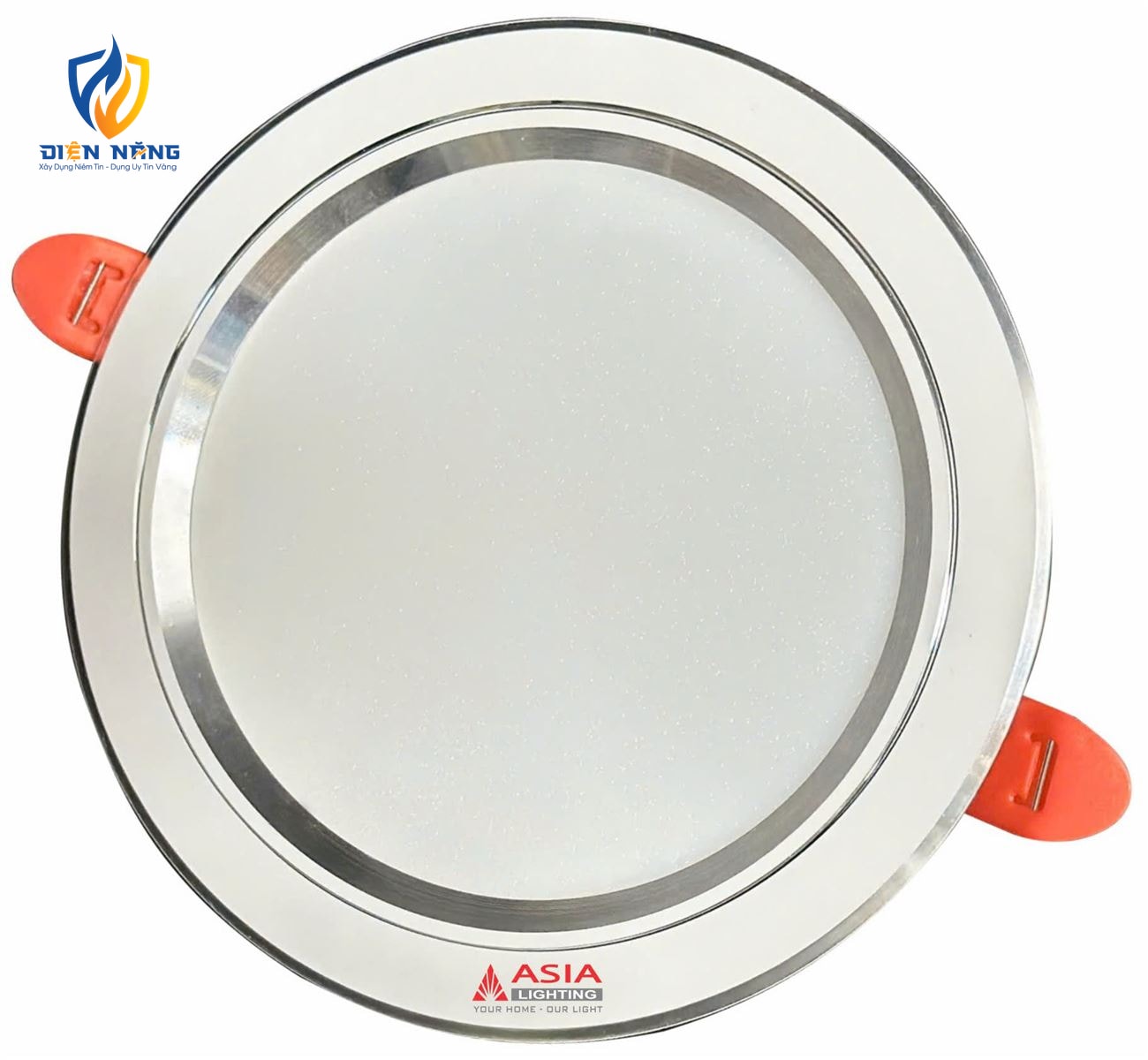 Âm trần viền trắng thân nhôm nguồn rời 9W