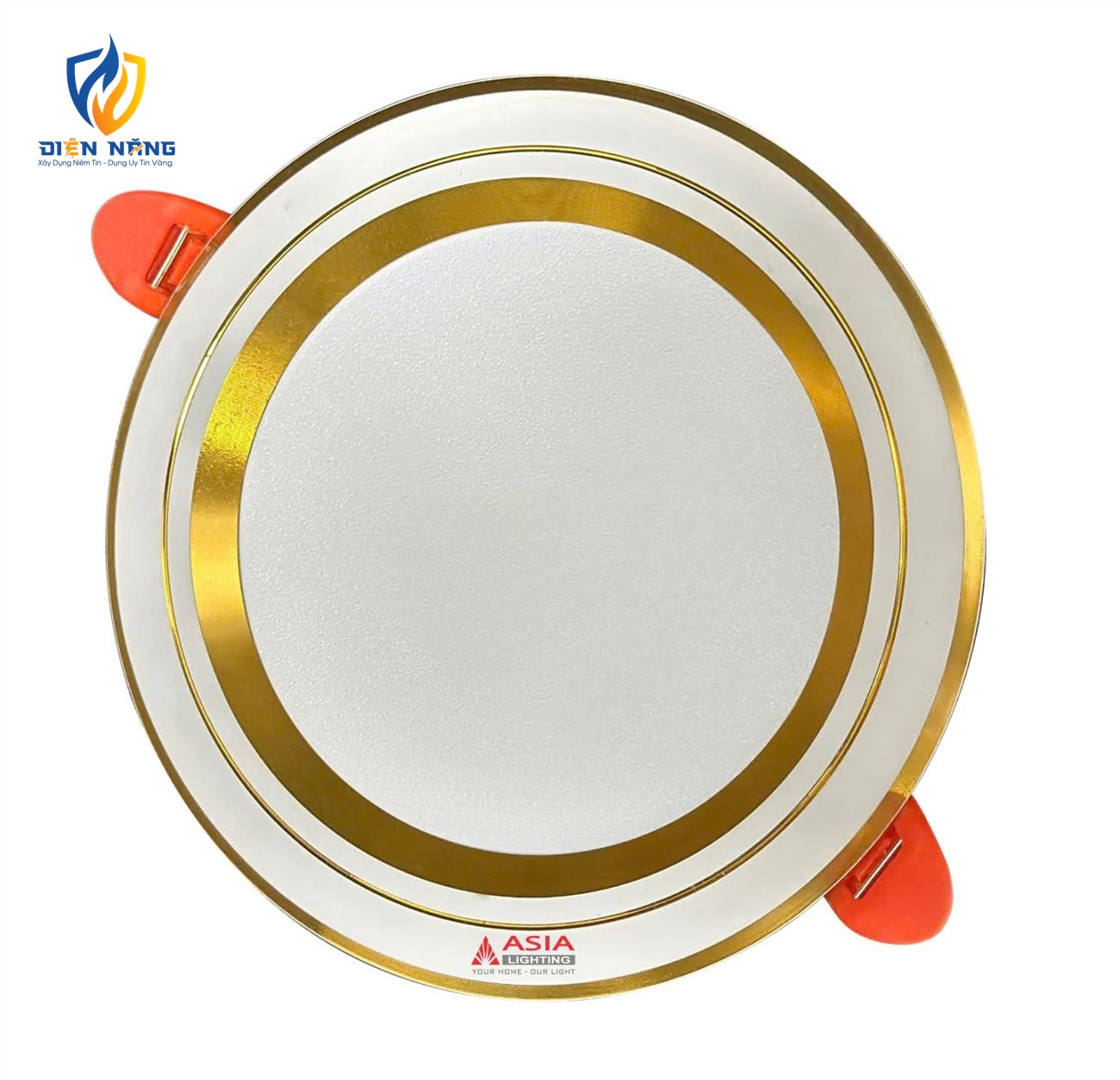 Âm trần viền vàng thân nhôm nguồn rời 12W