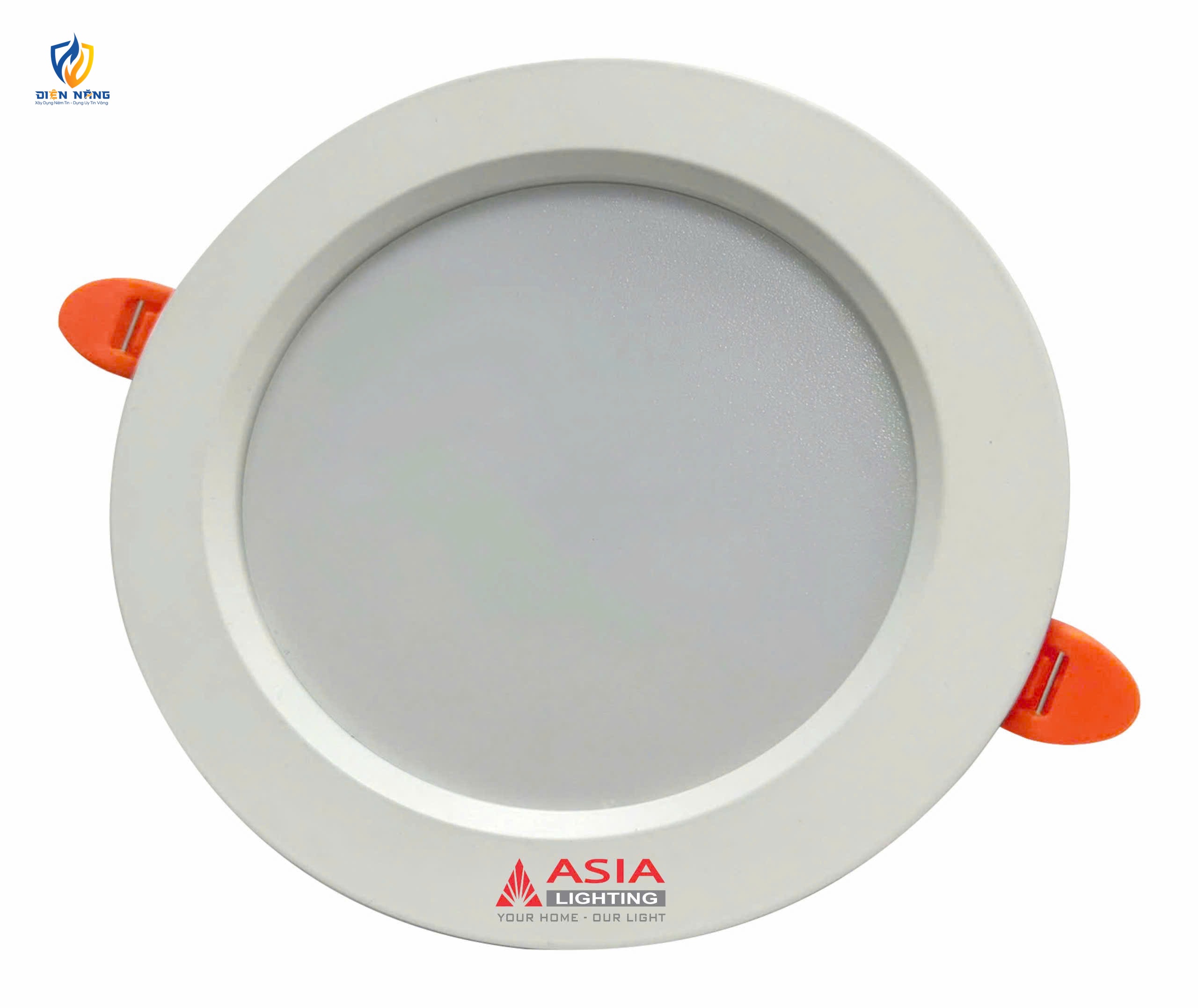 Âm trần viền trắng trơn thân nhôm nguồn rời 12W - anh 2