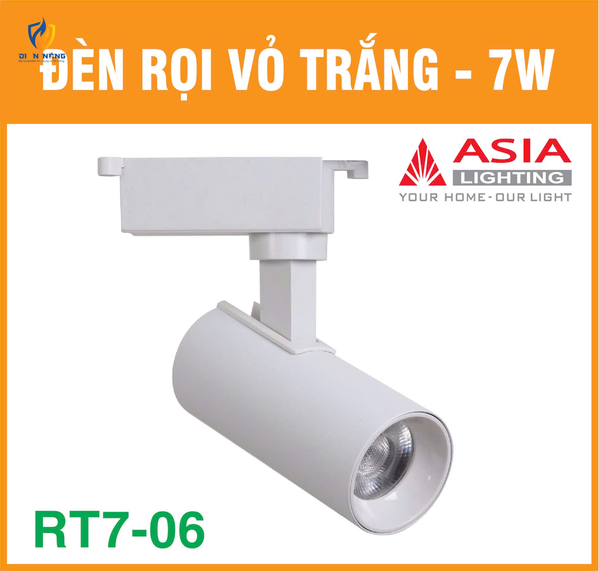 Đèn rọi vỏ trắng 7W - RT7-06 - anh 6