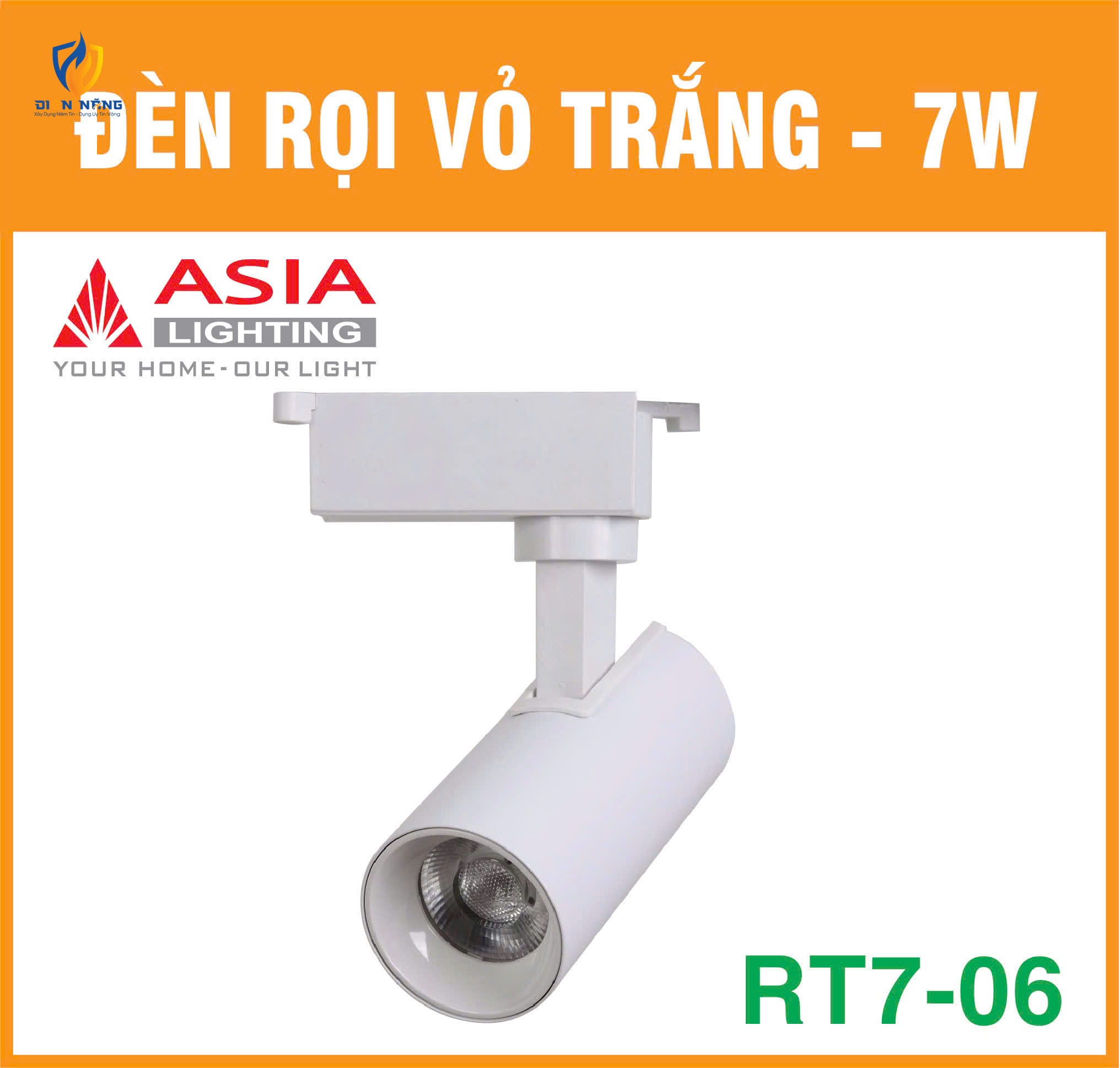 Đèn rọi vỏ trắng 7W - RT7-06 - anh 4