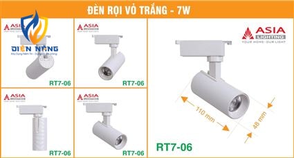 Đèn rọi vỏ trắng 7W - RT7-06 - anh 7