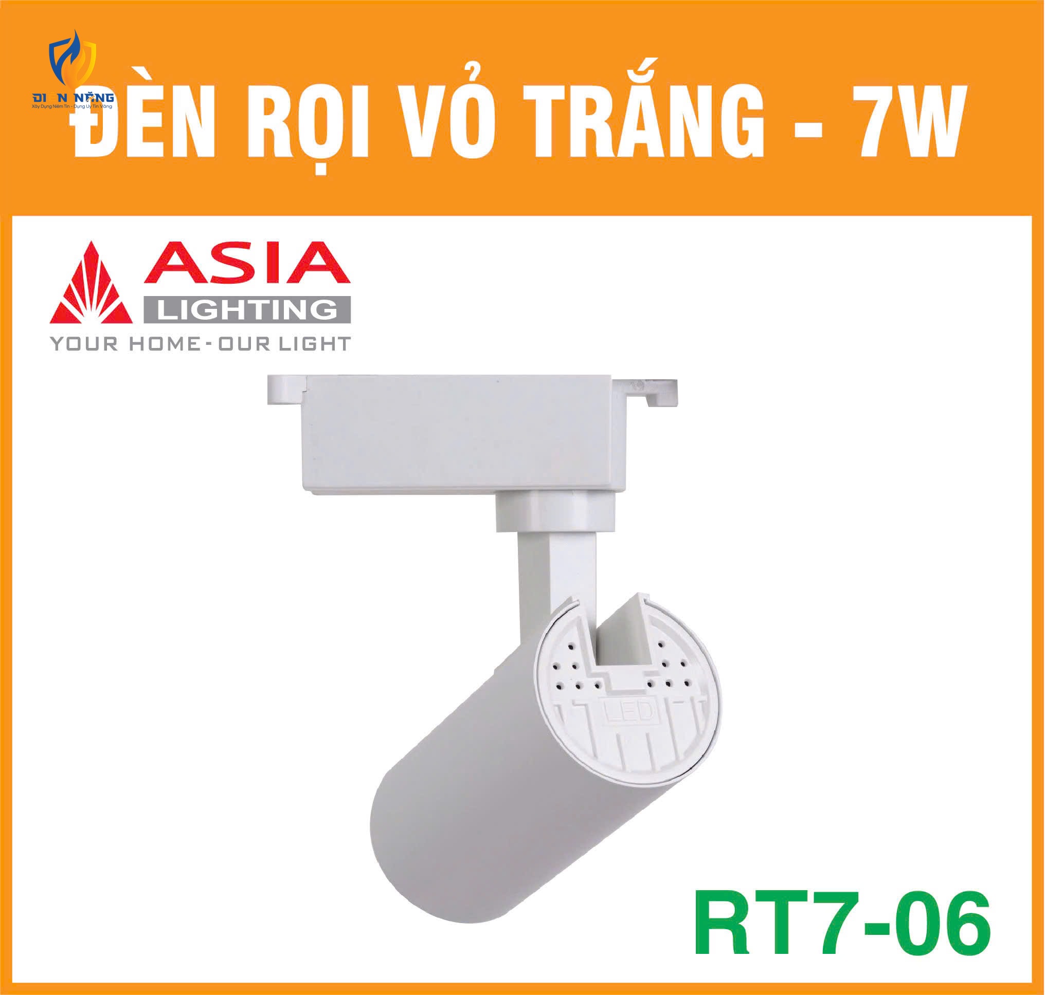 Đèn rọi vỏ trắng 7W - RT7-06 - anh 5