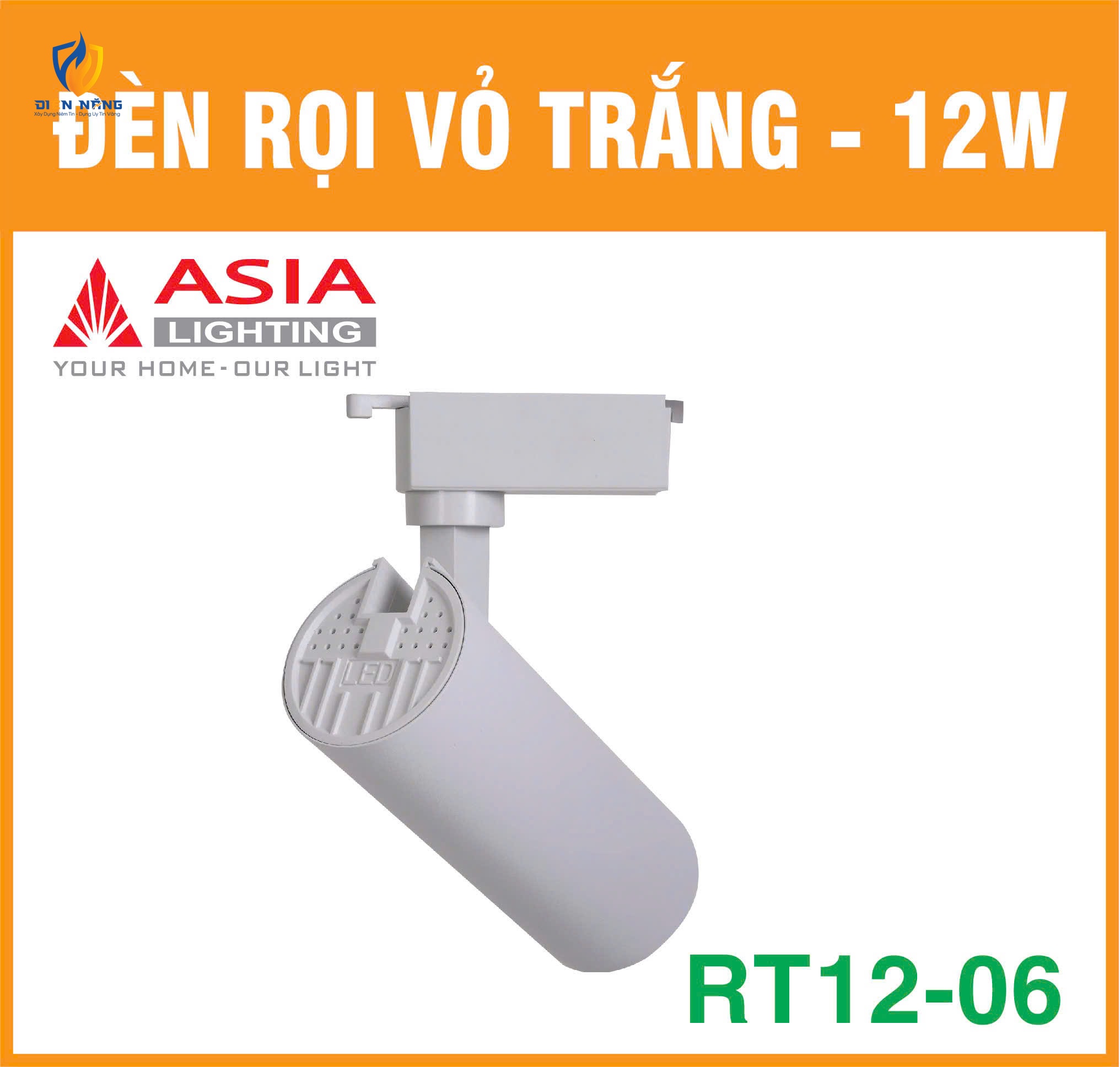 Đèn rọi vỏ trắng 12W - RT12-06 - anh 5