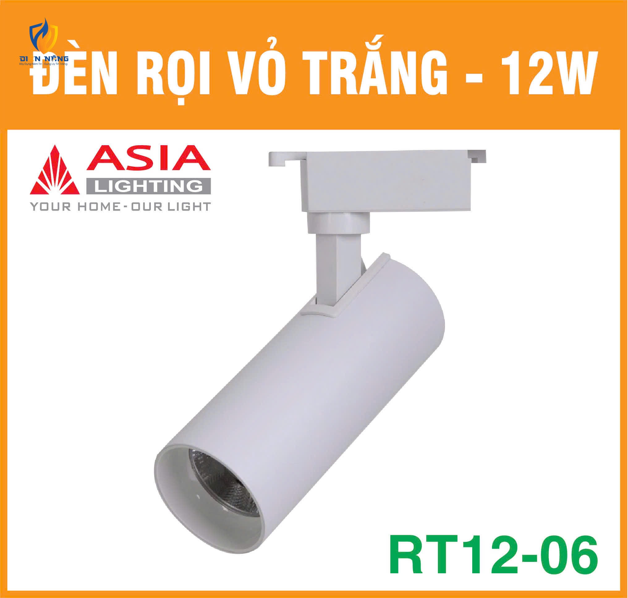 Đèn rọi vỏ trắng 12W - RT12-06 - anh 6