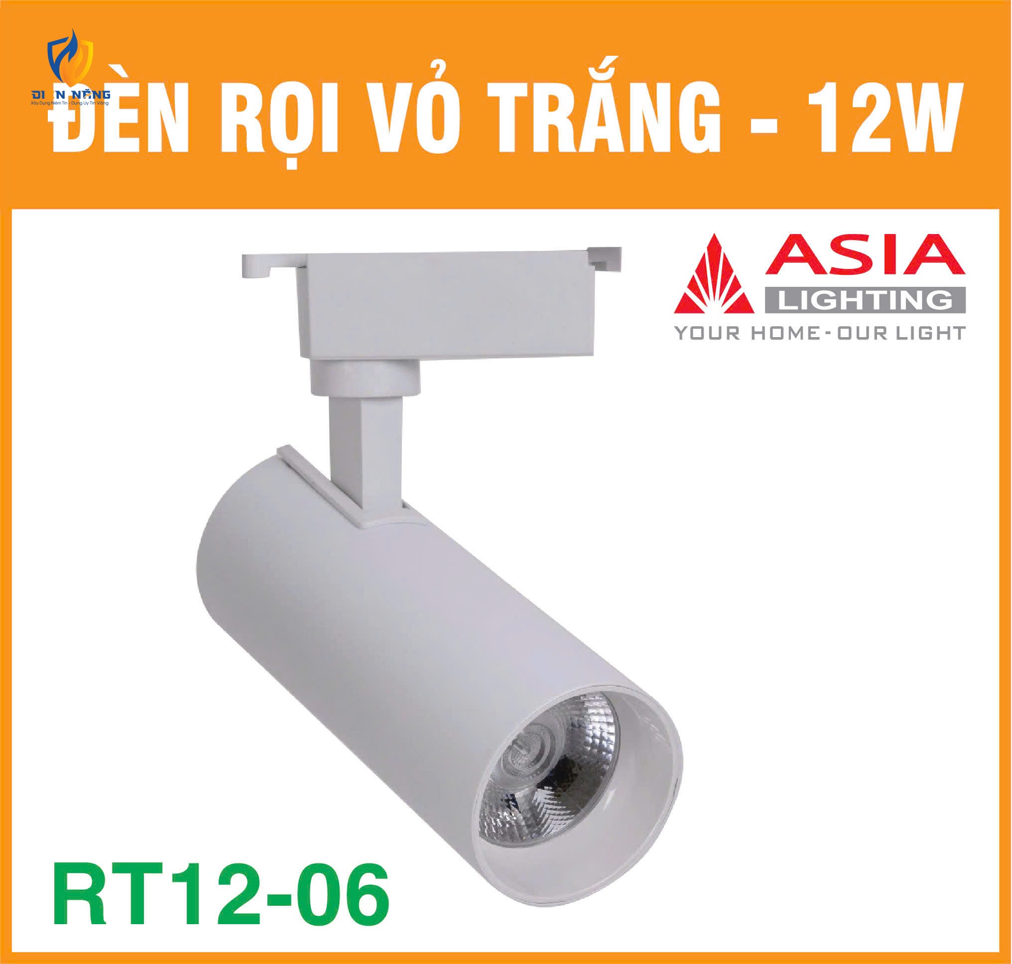 Đèn rọi vỏ trắng 12W - RT12-06 - anh 4