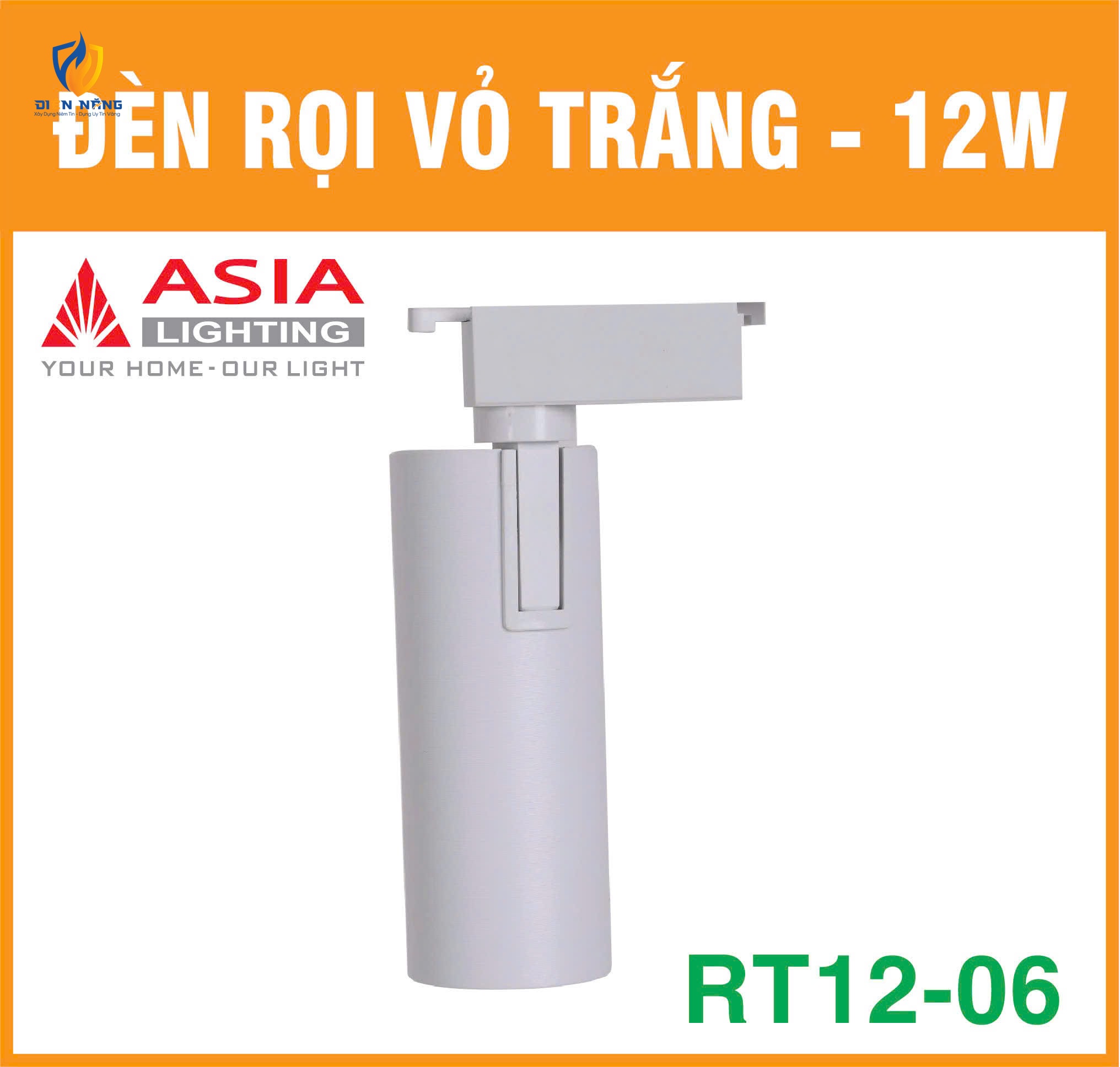 Đèn rọi vỏ trắng 12W - RT12-06 - anh 3