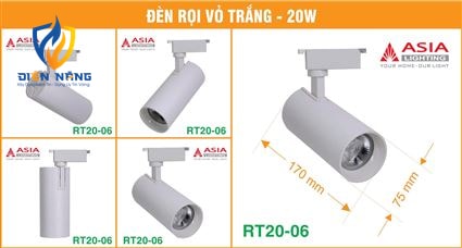 Đèn rọi vỏ trắng 20W - RT20-06 - anh 7