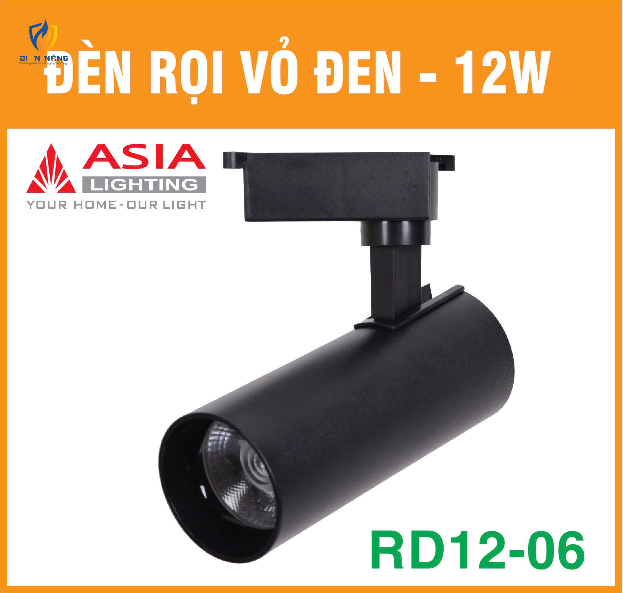 Đèn rọi vỏ đen 12W - RD12-06 - anh 4
