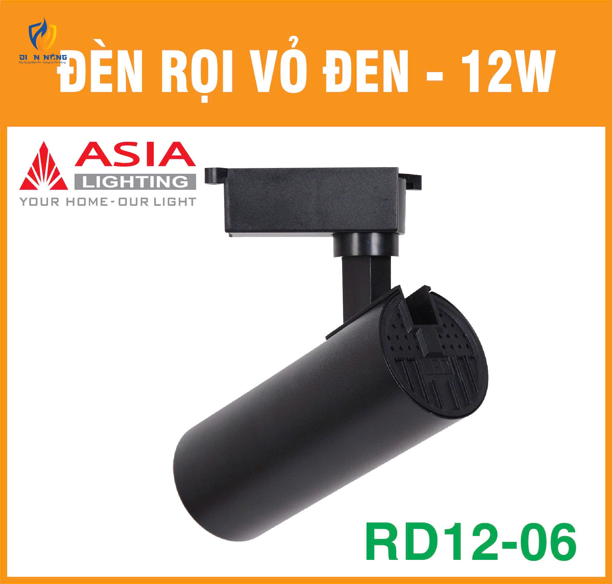 Đèn rọi vỏ đen 12W - RD12-06 - anh 5