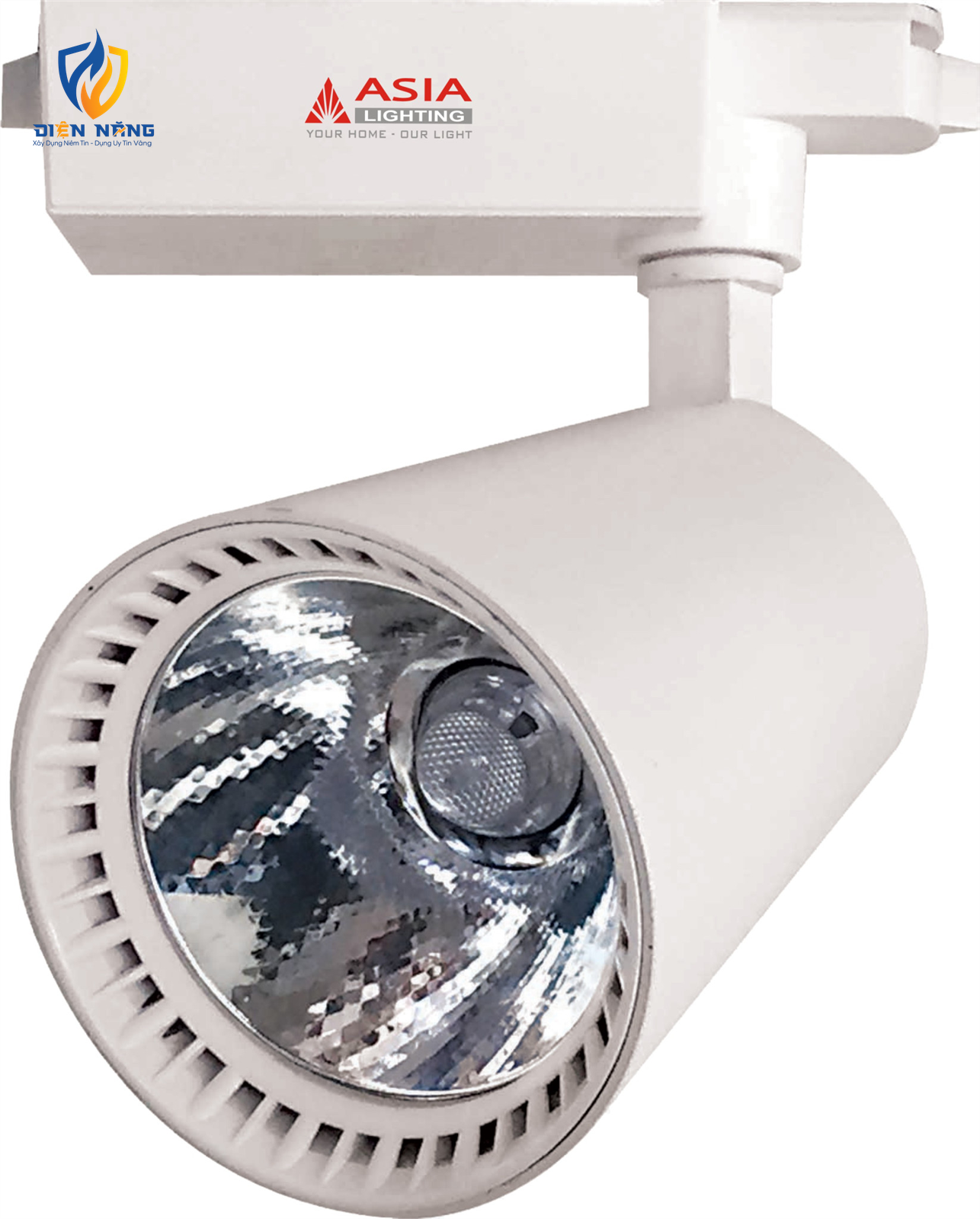 Đèn rọi ray vỏ trắng thấu kính 10W