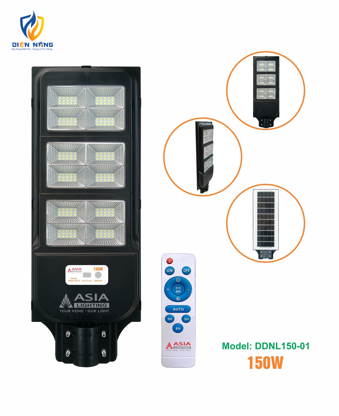 Đèn đường NLMT - 150W