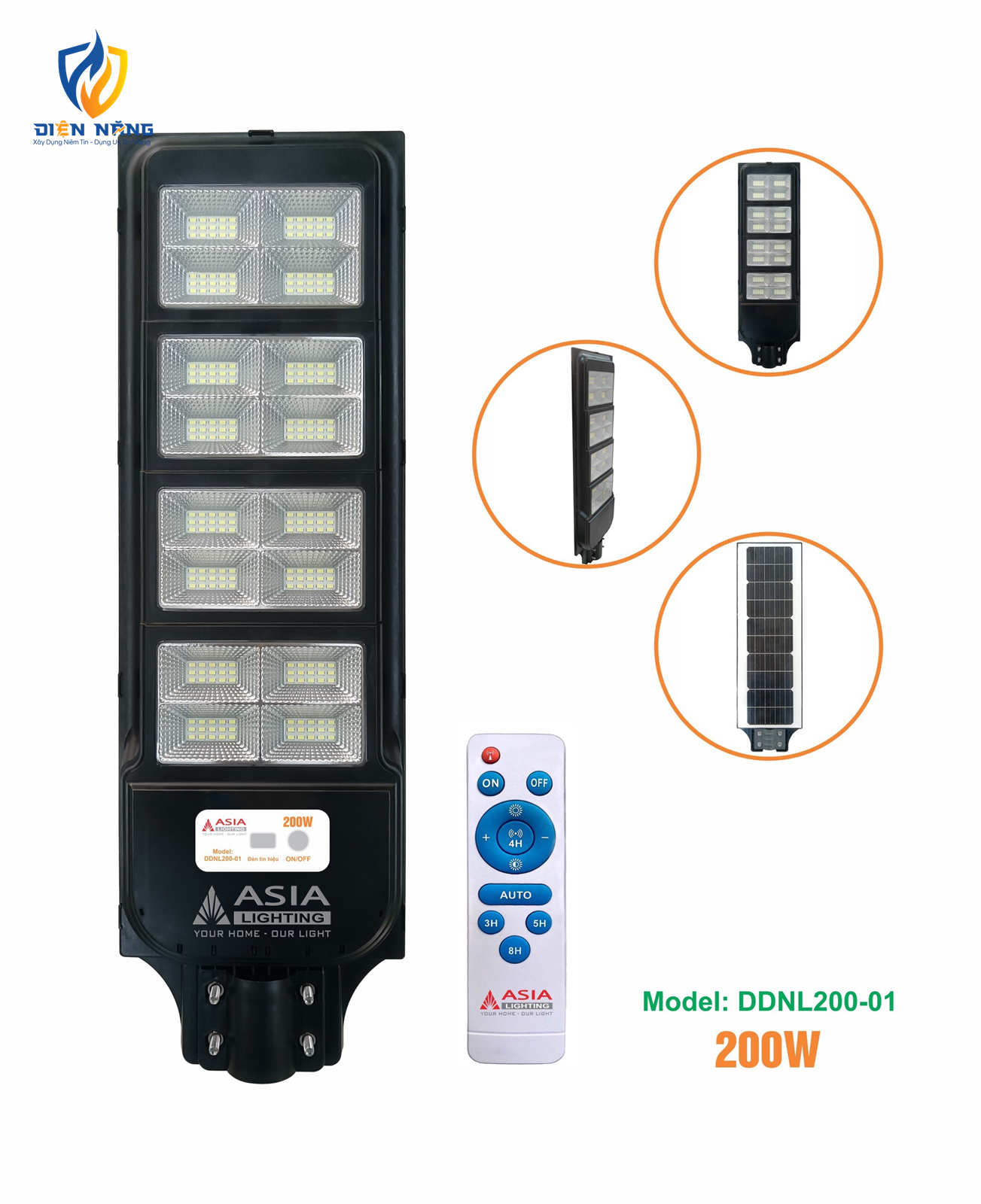 Đèn đường NLMT - 200W
