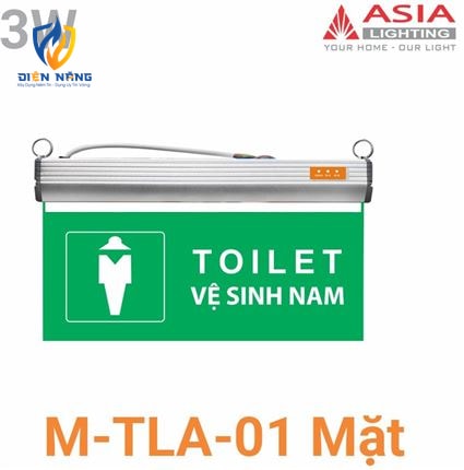 Đèn chỉ dẫn: Nhà vệ sinh nam 01 mặt - anh 2