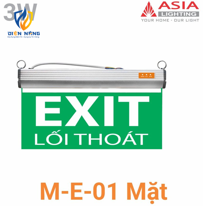 Đèn chỉ dẫn: Lối thoát 01 mặt