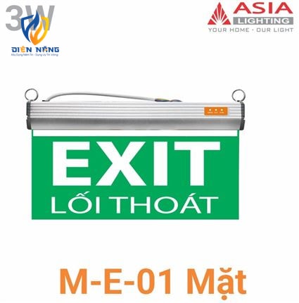 Đèn chỉ dẫn: Lối thoát 01 mặt - anh 2