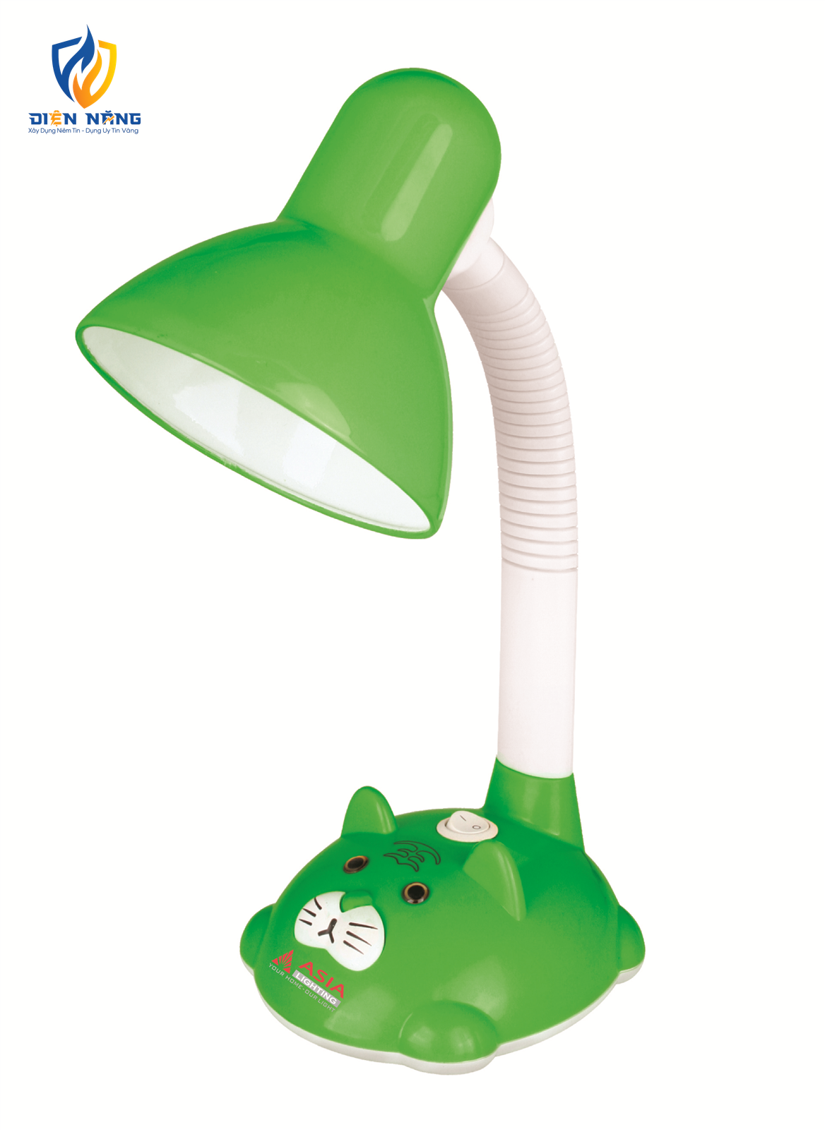 Đèn bàn học sinh - DB01 - Vỏ xanh lá
