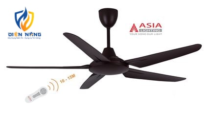 Quạt trần cao cấp QT05-G- Nâu cà phê - anh 2