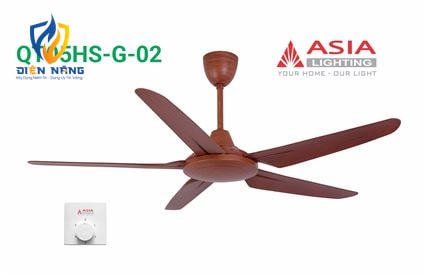 Quạt trần cao cấp QT06-G-02 - Gỗ tự nhiên - anh 2