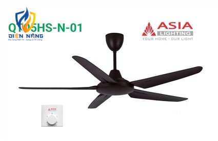 Quạt trần cao cấp QT06-G - Nâu cà phê - anh 2