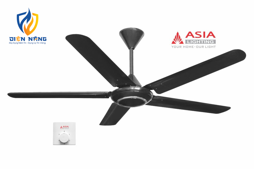 Quạt trần cao cấp QT06-B - Đen huyền bí
