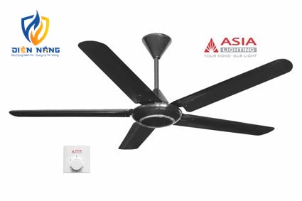 Quạt trần cao cấp QT06-B - Đen huyền bí - anh 2