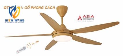 Quạt trần đèn cao cấp QT07-G-01 - Gỗ phong cách - anh 2