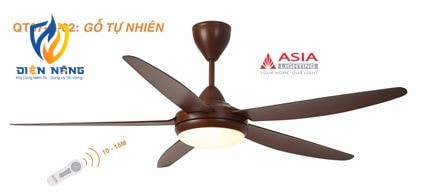 Quạt trần đèn cao cấp QT07-G-02 - Gỗ tự nhiên - anh 2