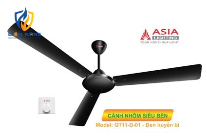 Quạt trần cao cấp QT11-D-01 - Đen huyền bí - anh 2