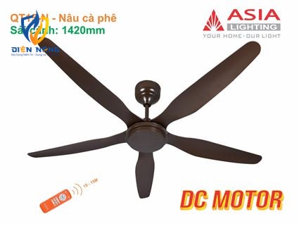 Quạt trần cao cấp QT15 - Nâu cà phê - anh 2