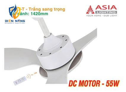 Quạt trần cao cấp 03 cánh QT17 - Trắng sang trọng - anh 7
