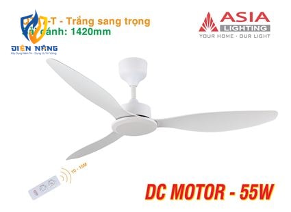 Quạt trần cao cấp 03 cánh QT17 - Trắng sang trọng - anh 11