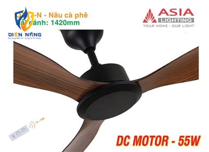 Quạt trần cao cấp 03 cánh QT17 - Nâu cà phê - anh 9