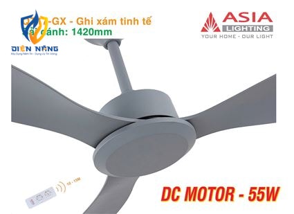 Quạt trần cao cấp 03 cánh QT17 - Ghi xám tinh tế - anh 9