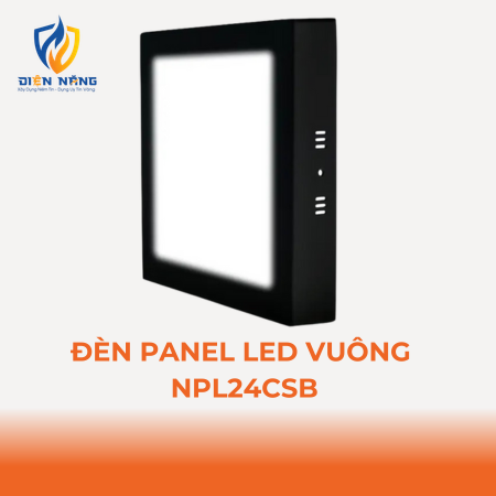 Đèn Panel LED đen, vuông 24W đổi màu